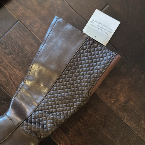 Life stride wide calf brown quilted boots NIB 7.5 - Picture 4 of 10